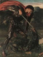 Burne-Jones, Sir Edward Coley - St. George Kills the Dragon, detail
